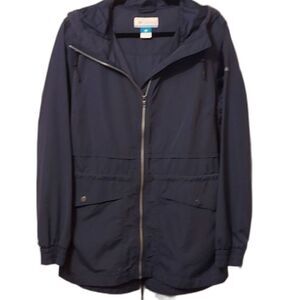 Columbia Sportswear Jacket Water Resistant Windbreaker gray zippered size…